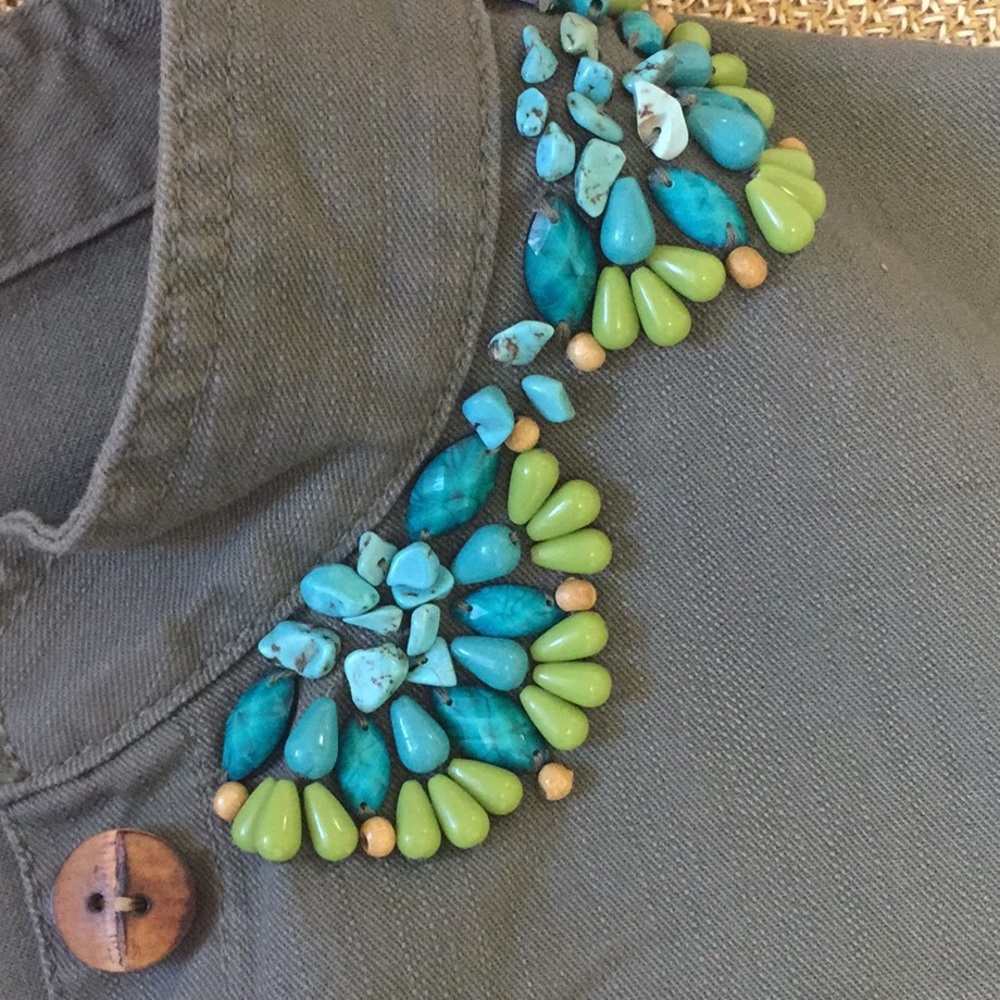 Ruby Rd. Turquoise Embellished Jacket - Picture 5 of 9